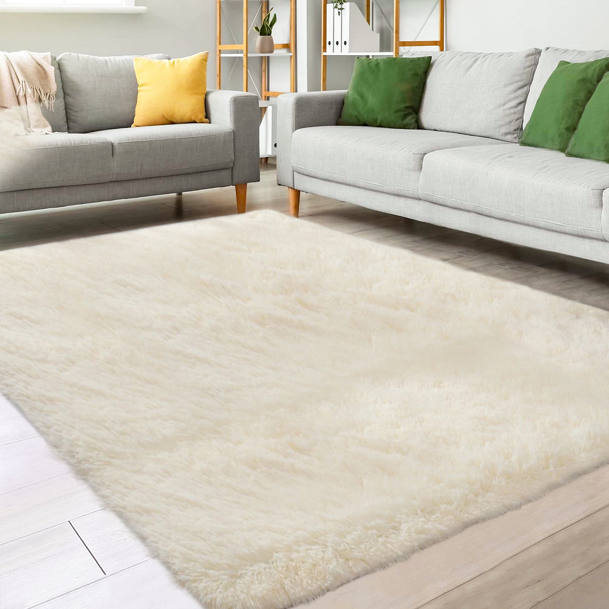 Fluffy rug on sale